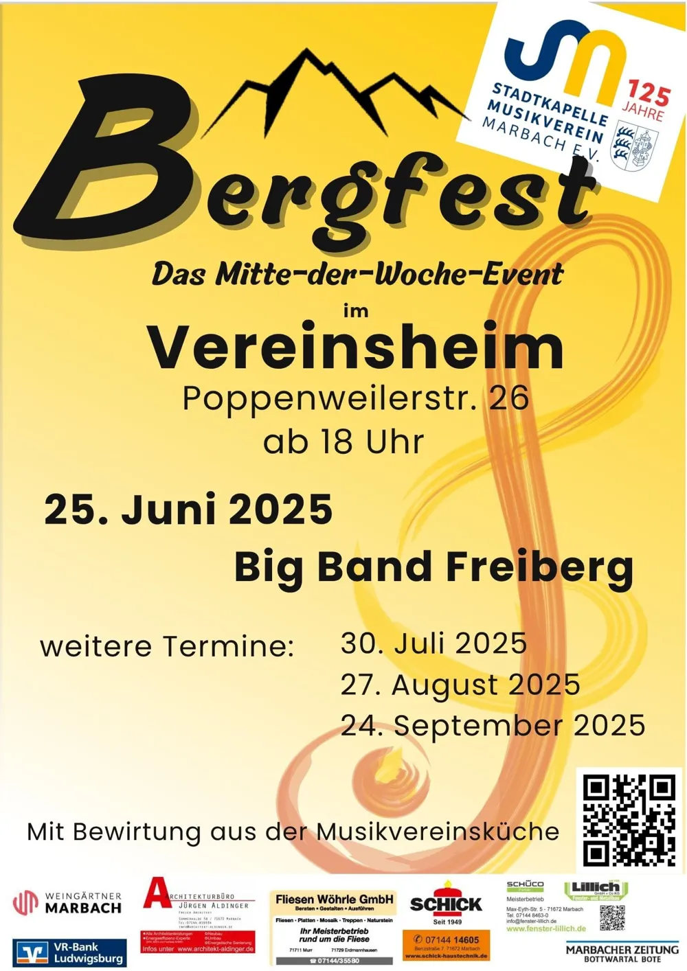 Bergfest - das Mitte-der Woche-Event